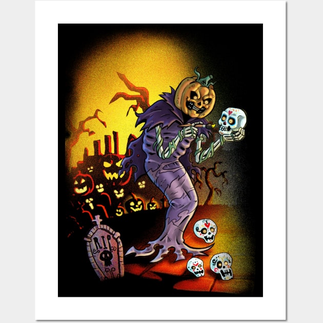 Halloween Spirit Wall Art by Rubtox